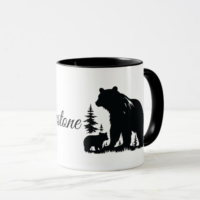 Yellowstone Bear Mug (Front Right)