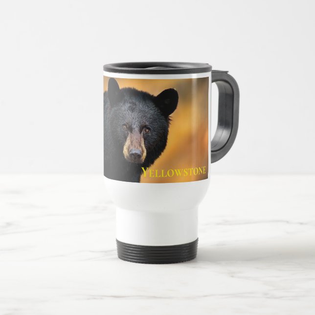 Yellowstone Bear Travel Mug (Front Right)