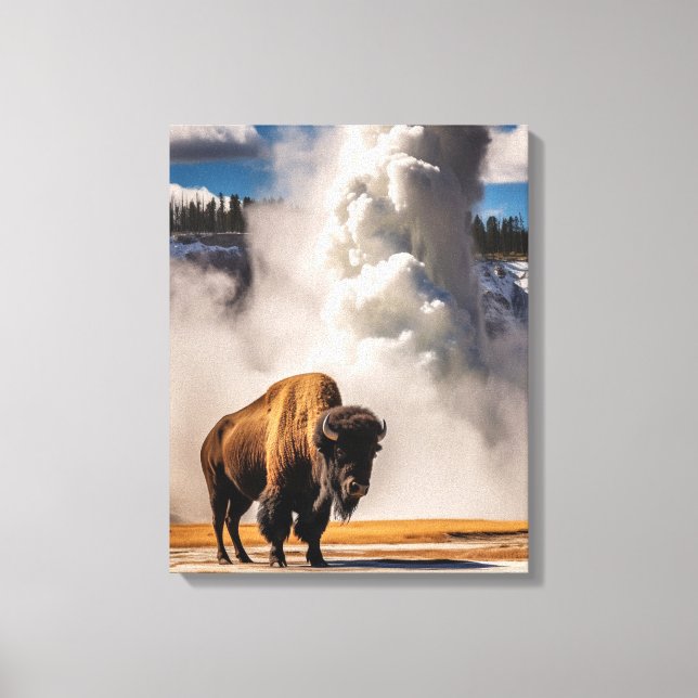   Yellowstone Bison Canvas Art (Front)