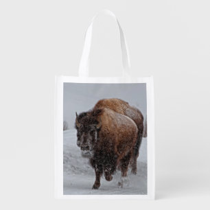 Yellowstone Bison Reusable Grocery Bag