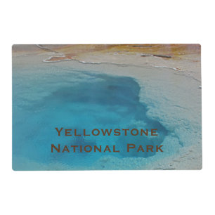 Yellowstone Blue Hot Spring Photo National Park Placemat