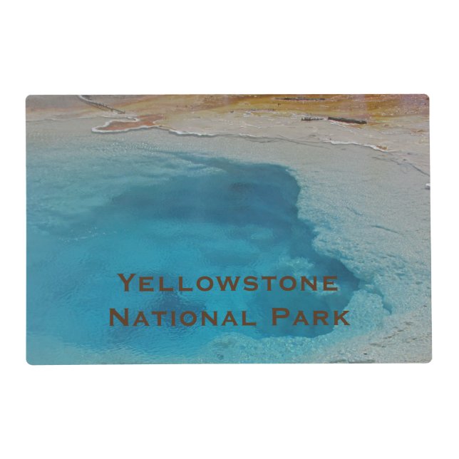 Yellowstone Blue Hot Spring Photo National Park Placemat (Front)