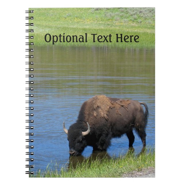 Yellowstone Buffalo Souvenir Notebook (Front)