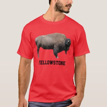 Yellowstone Buffalo T-shirt by Brookelorren at Zazzle