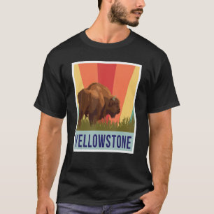 Yellowstone Buffalo Wyoming National Park Souvenir T-Shirt