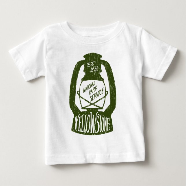 Yellowstone Camping Baby T-Shirt (Front)
