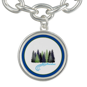 Yellowstone Charm Fir Trees Bracelet