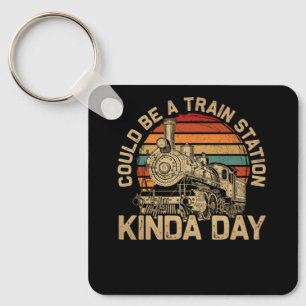 Yellowstone Could Be A Train Station Kinda Day  Ye Keychain