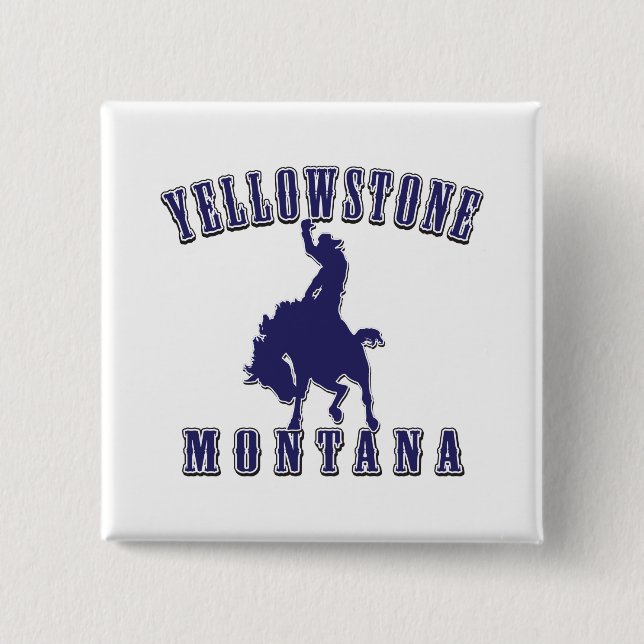 Yellowstone-Cowboy-Blue Button (Front)