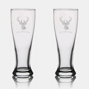 Yellowstone Deer Pilsner Glass