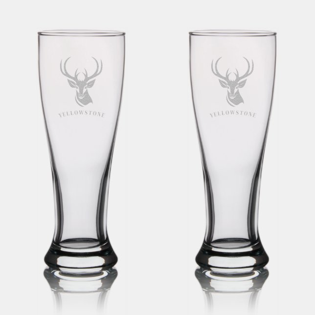 Yellowstone Deer Pilsner Glass (Glassware)