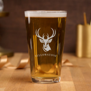 Yellowstone Deer Pint Glass