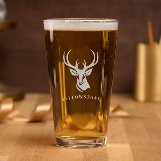 Yellowstone Deer Pint Glass (Party)