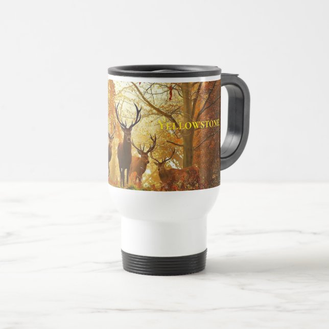 Yellowstone Deer Travel Mug (Front Right)