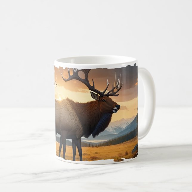 Yellowstone Elk Mug (Front Right)