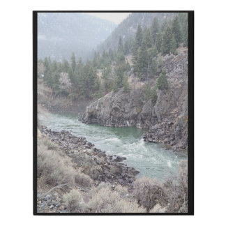 Yellowstone Entrance Creek Faux Canvas Print
