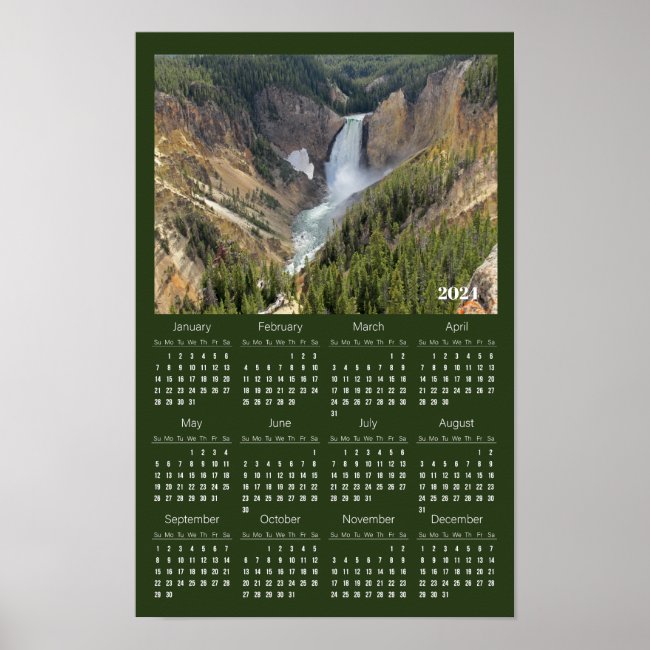 Yellowstone Falls 2024 Calendar