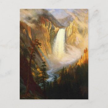 Yellowstone Falls Postcard by VintageSpot at Zazzle