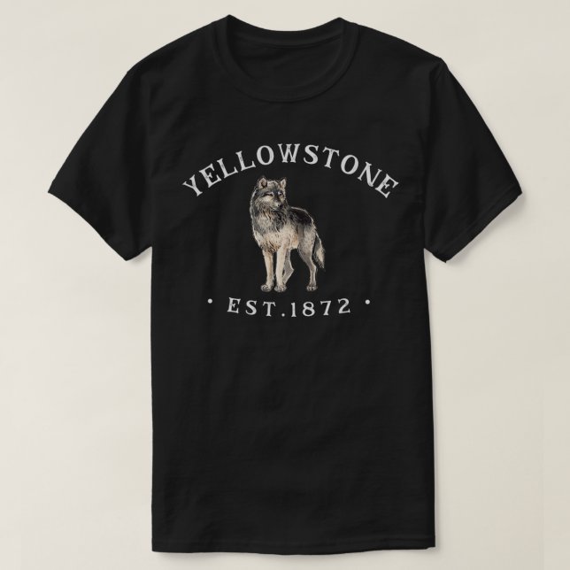 Yellowstone  for Men Women  Yellowstone Wolf  T-Shirt (Design Front)