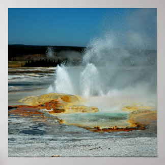 Yellowstone Geyser Poster