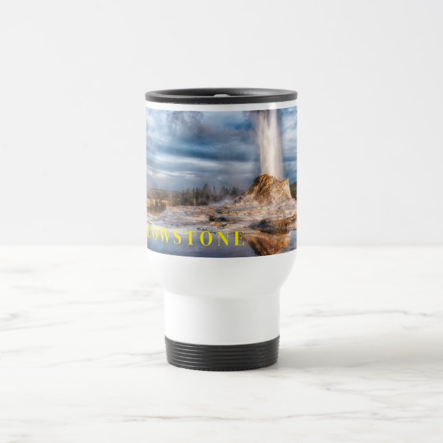 Yellowstone Geyser Travel Mug (Center)