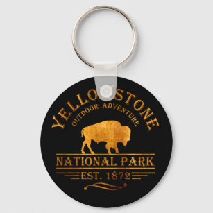yellowstone golden yellow color keychain