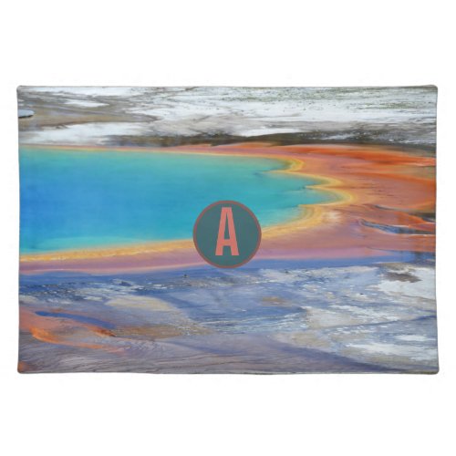 Yellowstone Grand Prismatic Hot Spring _ Customize Cloth Placemat
