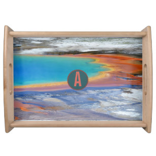 Yellowstone Grand Prismatic Hot Spring - Customize Serving Tray