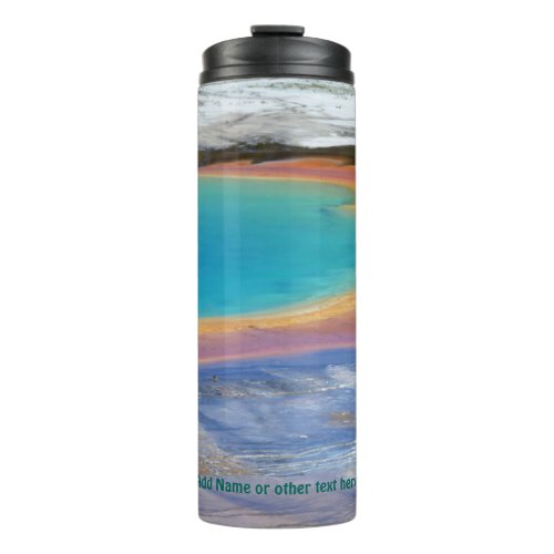 Yellowstone Grand Prismatic Hot Spring _ Customize Thermal Tumbler