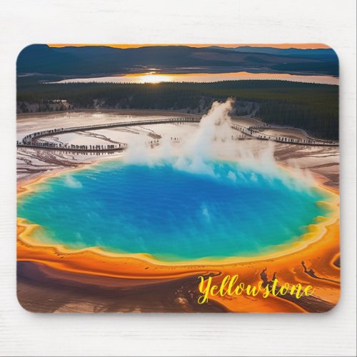 Yellowstone Grand Prismatic Mouse Pad