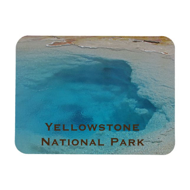 Yellowstone Keepsake Blue Pool Photo National Park Magnet (Horizontal)