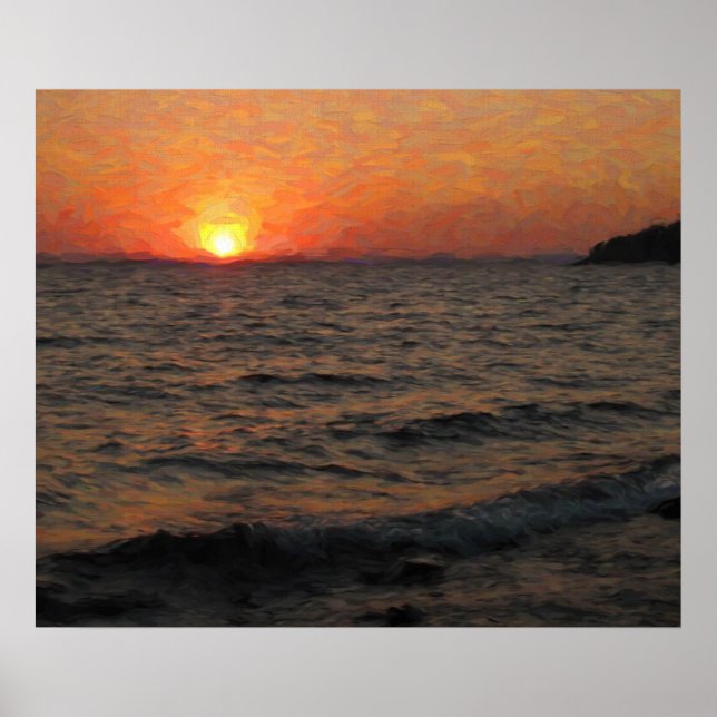 Yellowstone Lake Poster (Front)