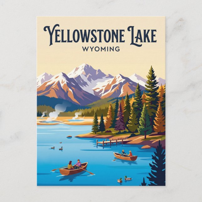 Yellowstone Lake USA Postcard (Front)