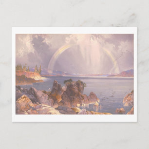 Yellowstone Lake Vintage Prang Lithograph Postcard