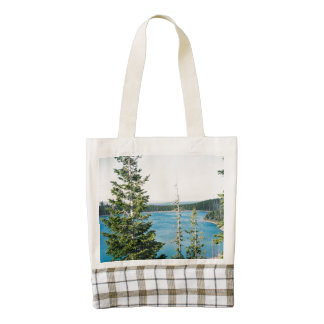 Yellowstone Lake Zazzle HEART Tote Bag