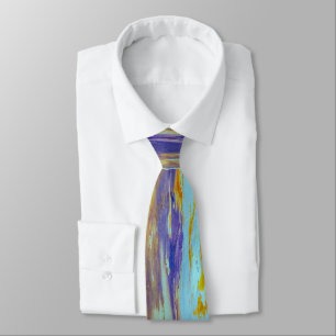 Yellowstone Lava Pool Swirls  Neck Tie