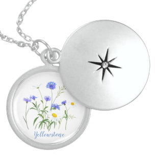 Yellowstone Locket Necklace-Sterling Silver Necklace