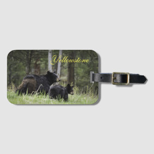 Yellowstone Luggage Tag-Bear Luggage Tag