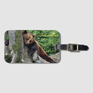 Yellowstone Luggage Tag-Bear Luggage Tag