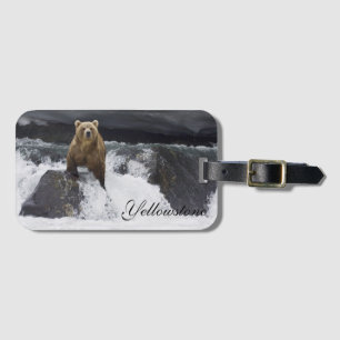 Yellowstone Luggage Tag-Bear Tag