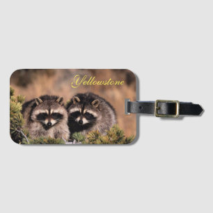 Yellowstone Luggage Tag-Racoons Luggage Tag