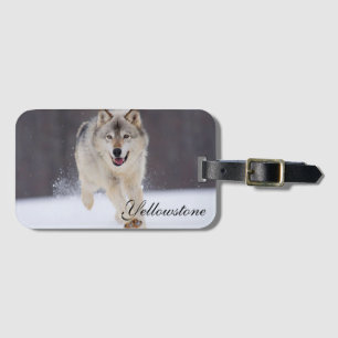 Yellowstone Luggage Tag-Wolf Luggage Tag