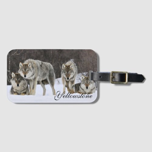 Yellowstone Luggage Tag_Wolves Luggage Tag