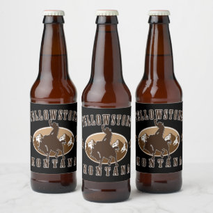 Yellowstone Montana Beer Bottle Label