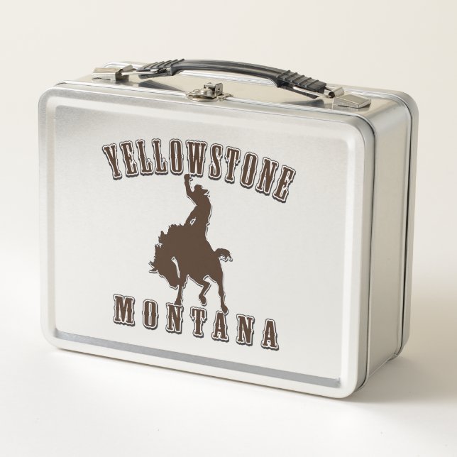 Yellowstone Montana Metal Lunch Box (Front)