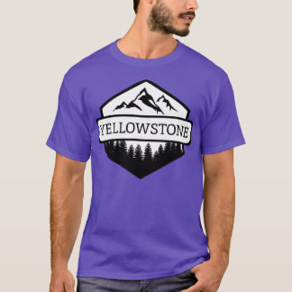 Yellowstone Montana Mountains and Trees  1 T-Shirt