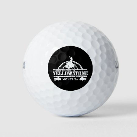 Yellowstone Montana Rodeo Cowboy Golf Balls