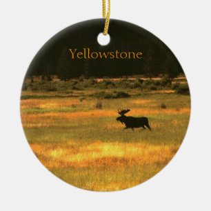Yellowstone Moose Christmas Ornament