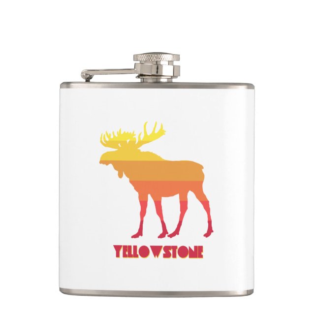 Yellowstone Moose Flask (Front)