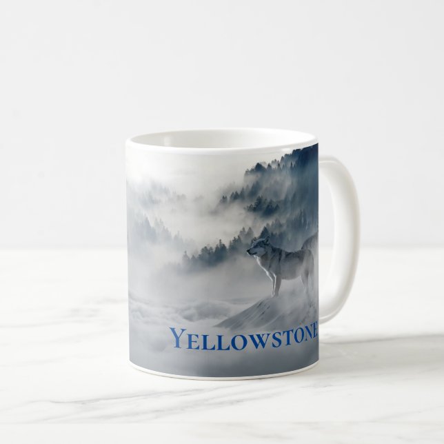 Yellowstone Mug-Wolf Coffee Mug (Front Right)